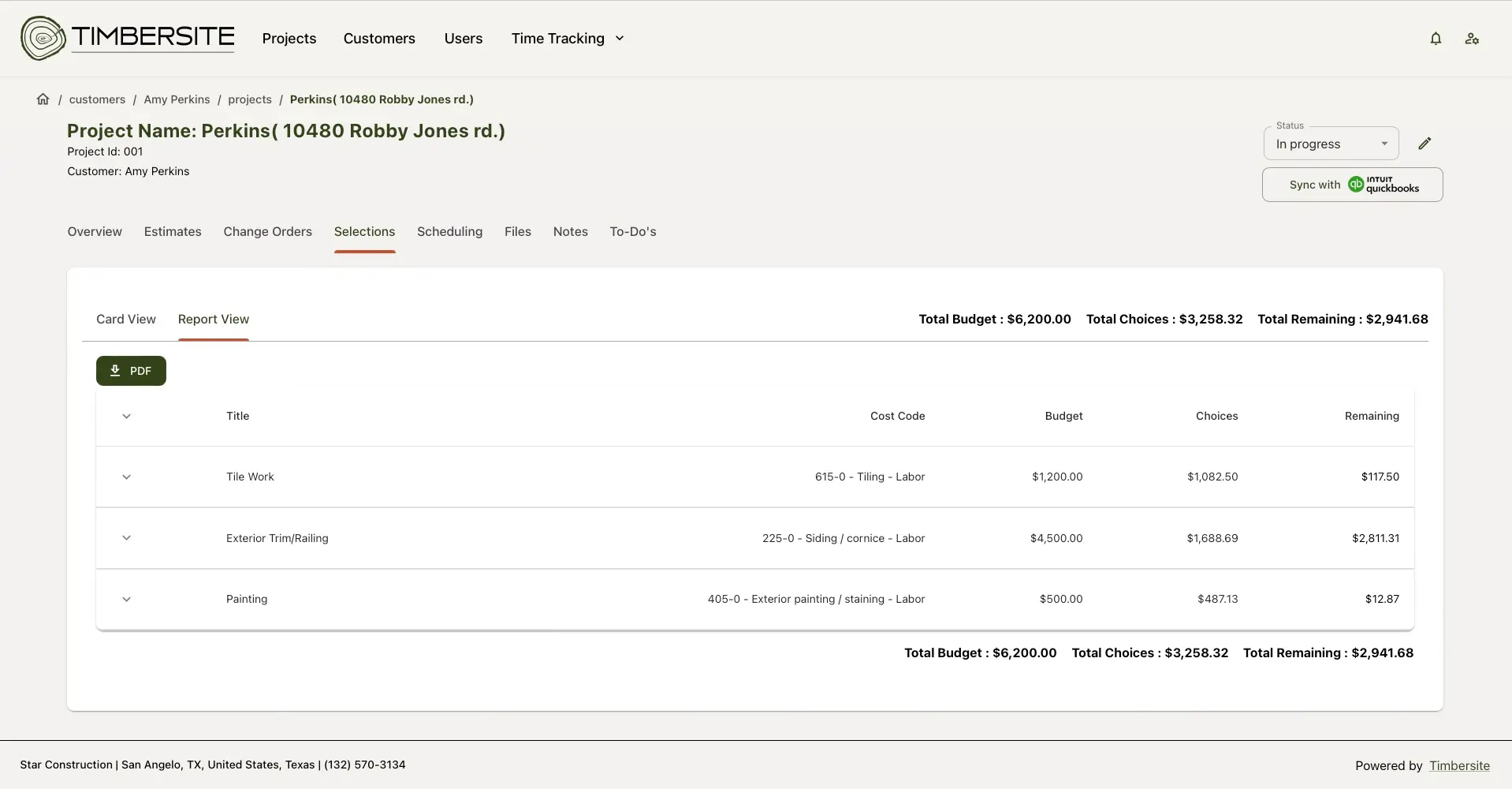 Overview of timbersite