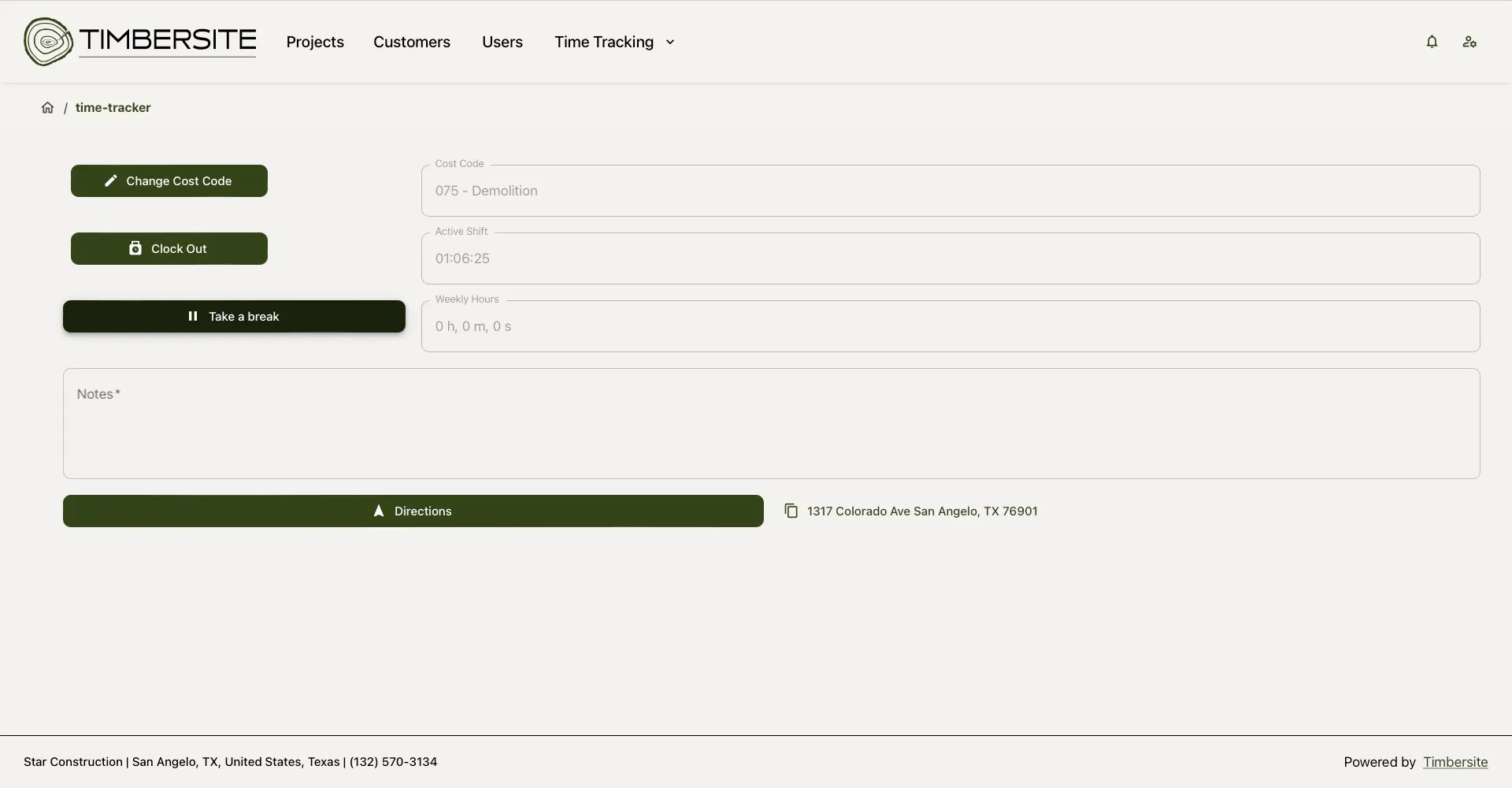 Overview of timbersite